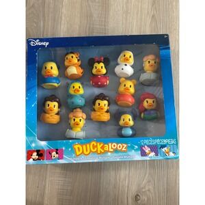 Disney Duckalooz 12 Piece Multipack Rubber Duck Figures Mickey Minnie Stitch NIB